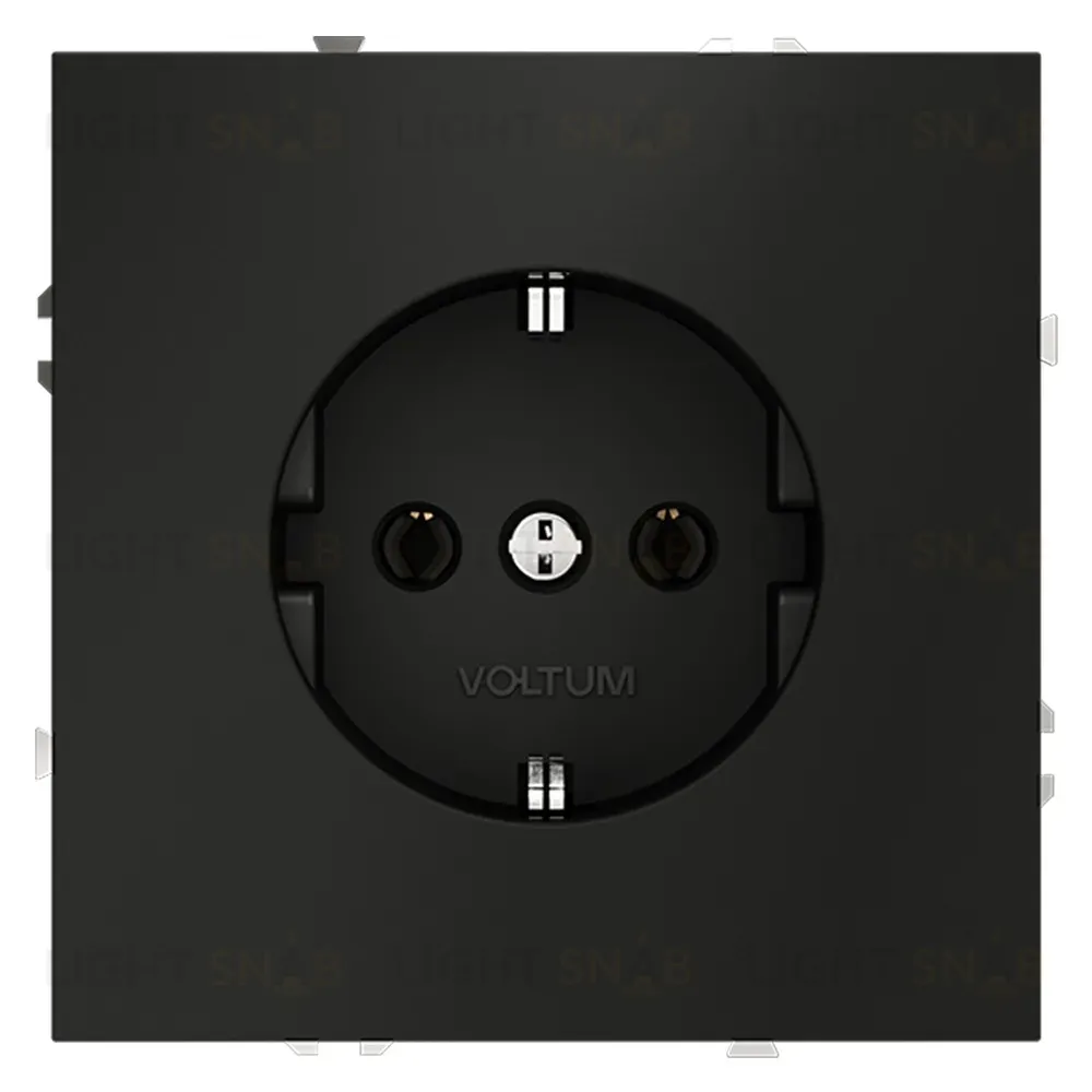 Розетка Voltum S70 VLS040108 (черный матовый) VLS040108