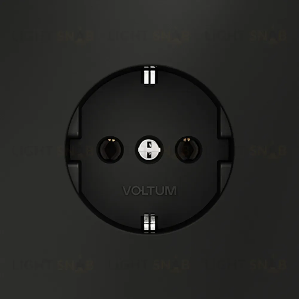 Розетка Voltum S70 VLS040108 (черный матовый) VLS040108