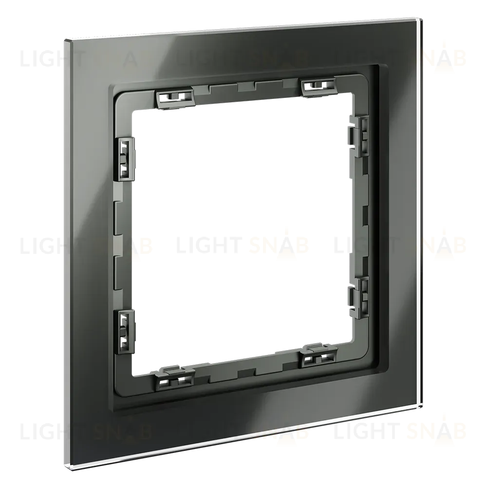Рамка на 1 пост Voltum S70 VLS110106 (титан, стекло) VLS110106