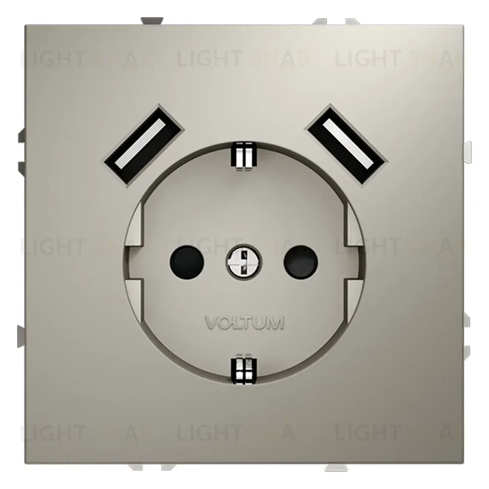 Розетка с USB, А+А Voltum S70 VLS040403 (кашемир) VLS040403
