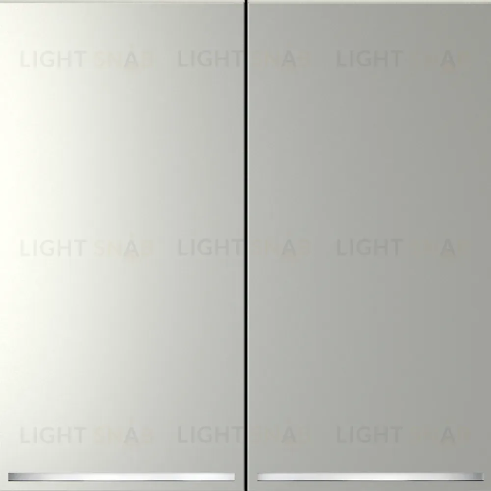 Проходной переключатель двухклавишный с подсветкой Voltum S70 VLS020405 (сталь) VLS020405