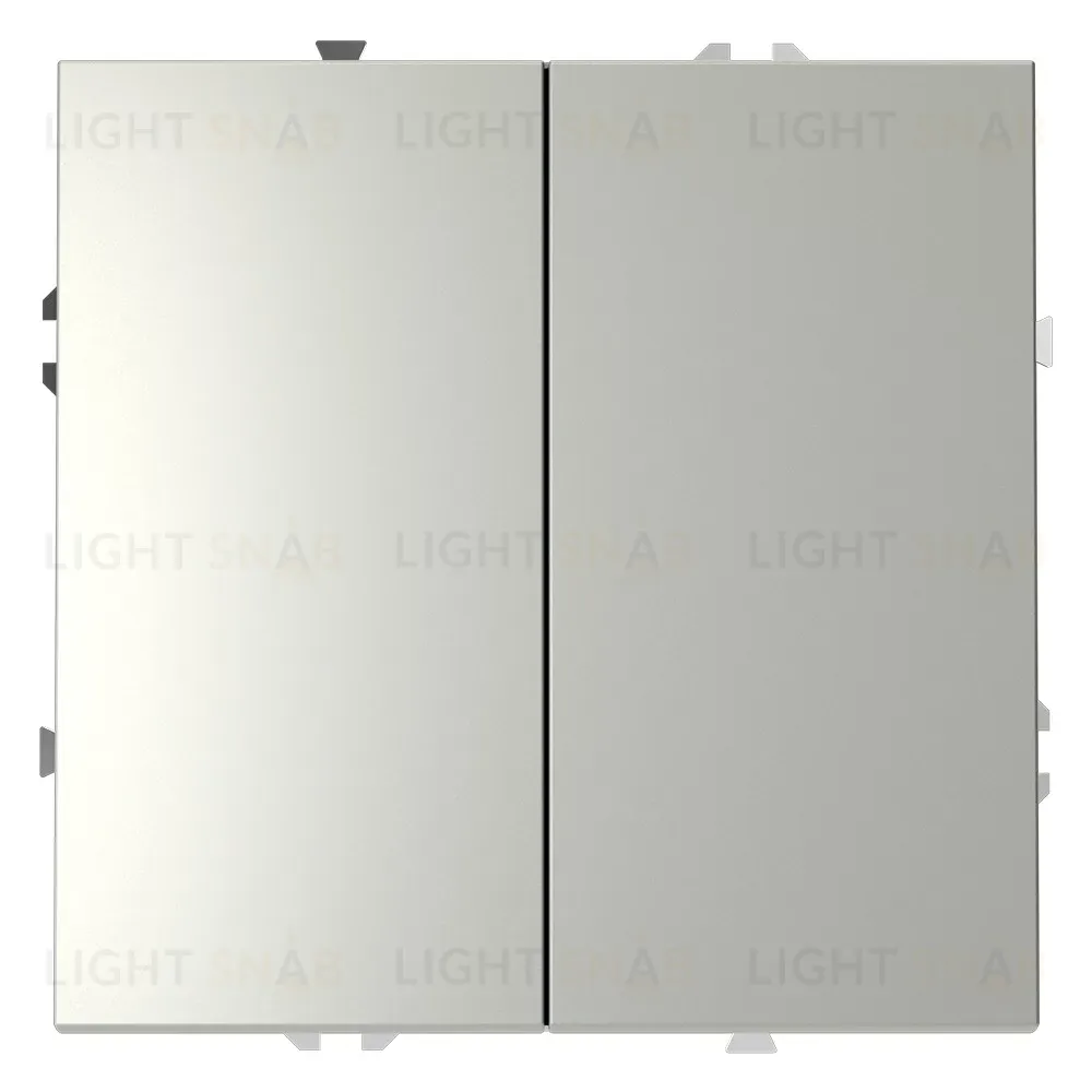 Выключатель двухклавишный Voltum S70 VLS020105 (сталь) VLS020105