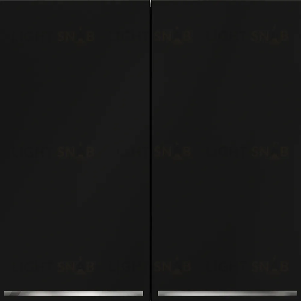 Выключатель двухклавишный с подсветкой Voltum S70 VLS020208 (черный матовый) VLS020208