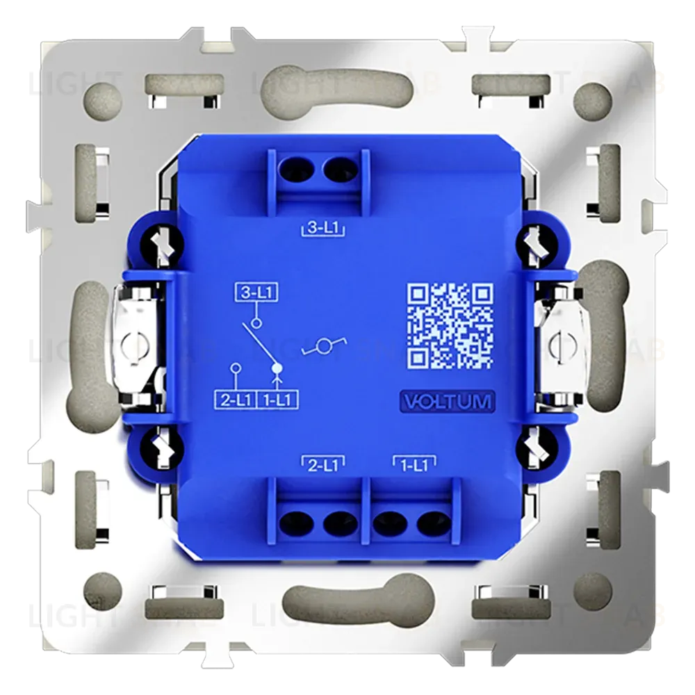 Проходной переключатель одноклавишный Voltum S70 VLS010305 (сталь) VLS010305