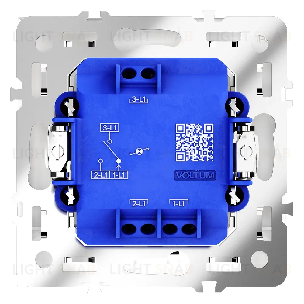 Проходной переключатель одноклавишный с подсветкой Voltum S70 VLS010403 (кашемир) VLS010403
