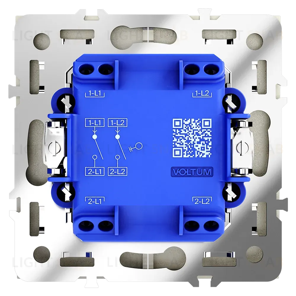 Выключатель двухклавишный Voltum S70 VLS020104 (шелк) VLS020104