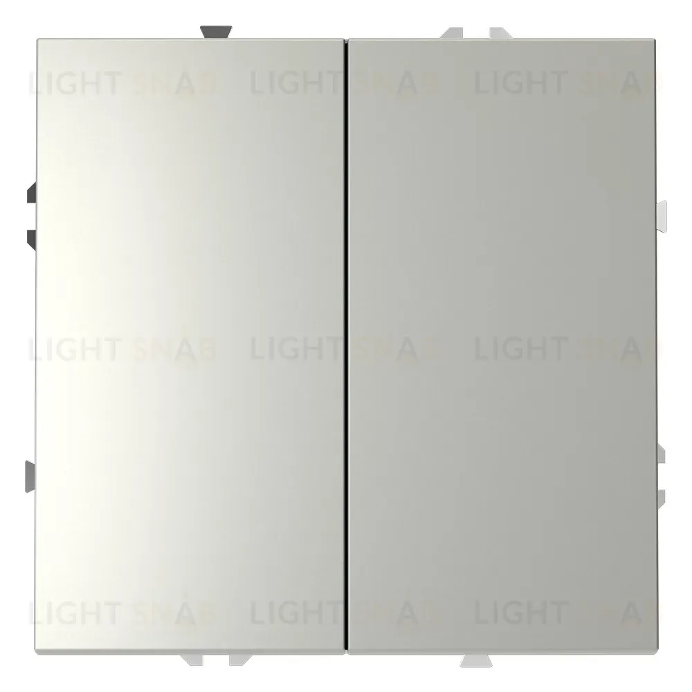 Выключатель с самовозвратом двухклавишный Voltum S70 VLS020605 (сталь) VLS020605