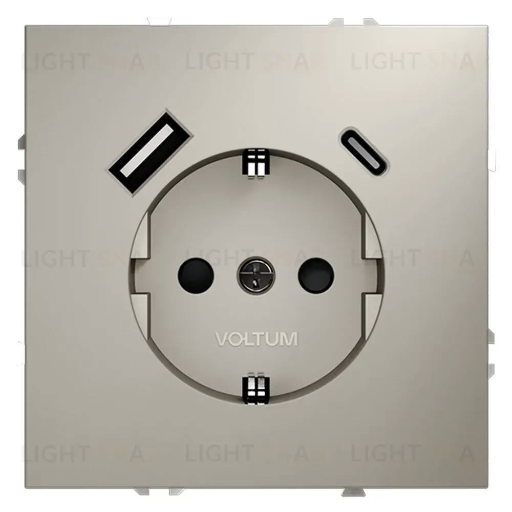 Розетка с USB, A+C Voltum S70 VLS040503 (кашемир) VLS040503