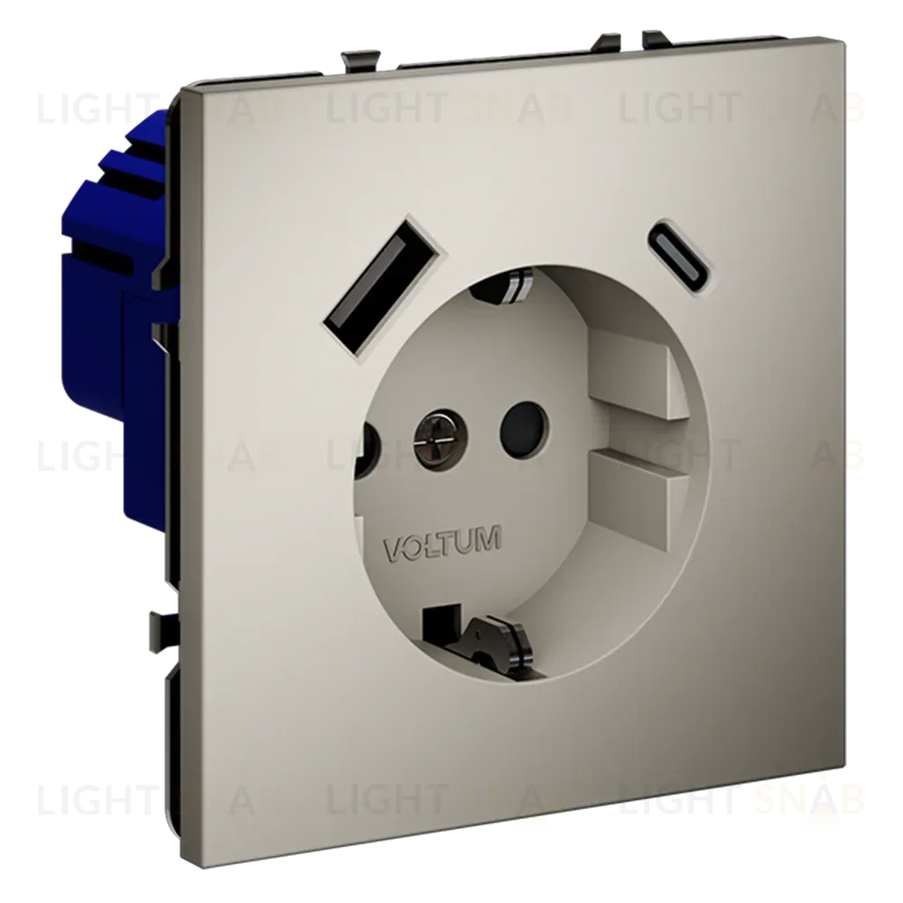 Розетка с USB, A+C Voltum S70 VLS040503 (кашемир) VLS040503