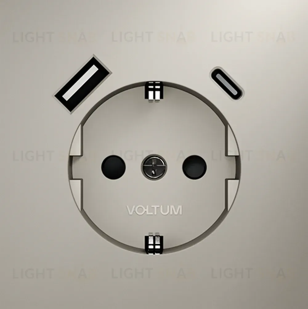 Розетка с USB, A+C Voltum S70 VLS040503 (кашемир) VLS040503