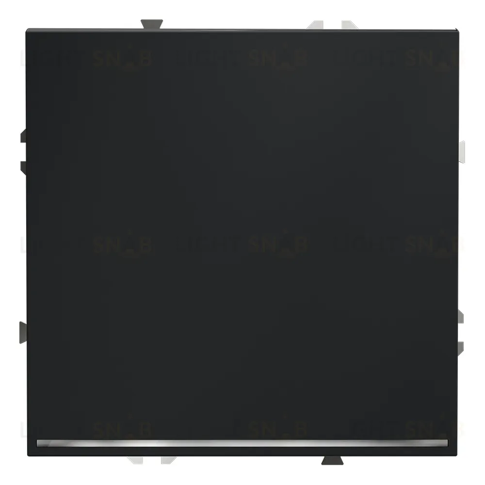 Проходной переключатель одноклавишный с подсветкой Voltum S70 VLS010407 (графит) VLS010407