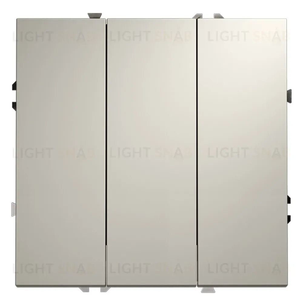 Выключатель трехклавишный Voltum S70 VLS030103 (кашемир) VLS030103