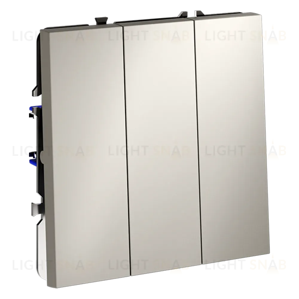 Выключатель трехклавишный Voltum S70 VLS030103 (кашемир) VLS030103