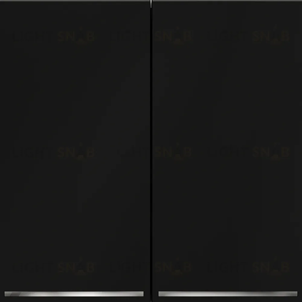 Проходной переключатель двухклавишный с подсветкой Voltum S70 VLS020408 (черный матовый) VLS020408