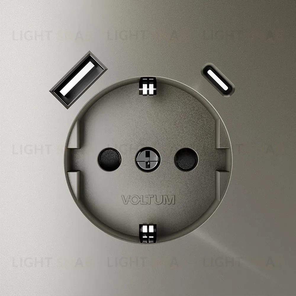 Розетка с USB, A+C Voltum S70 VLS040504 (шелк) VLS040504