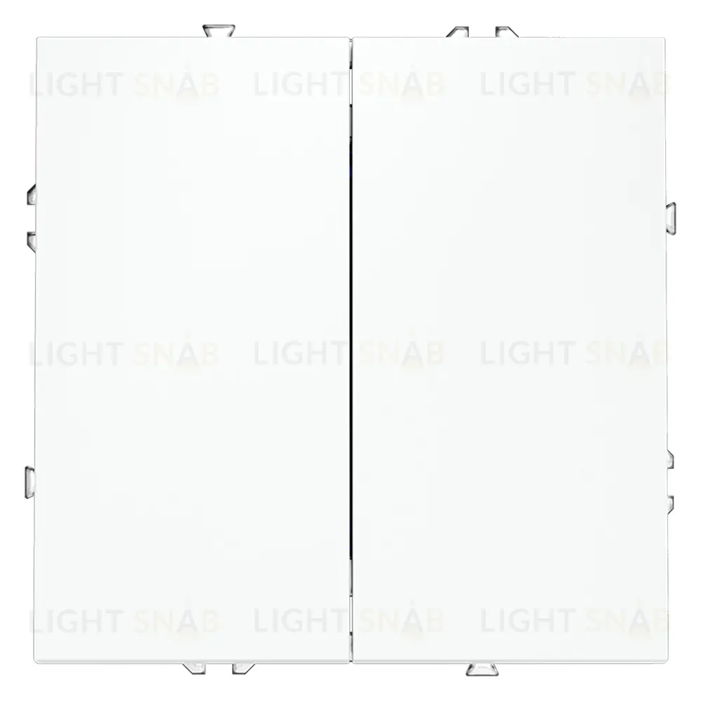 Проходной переключатель двухклавишный Voltum S70 VLS020302 (белый матовый) VLS020302