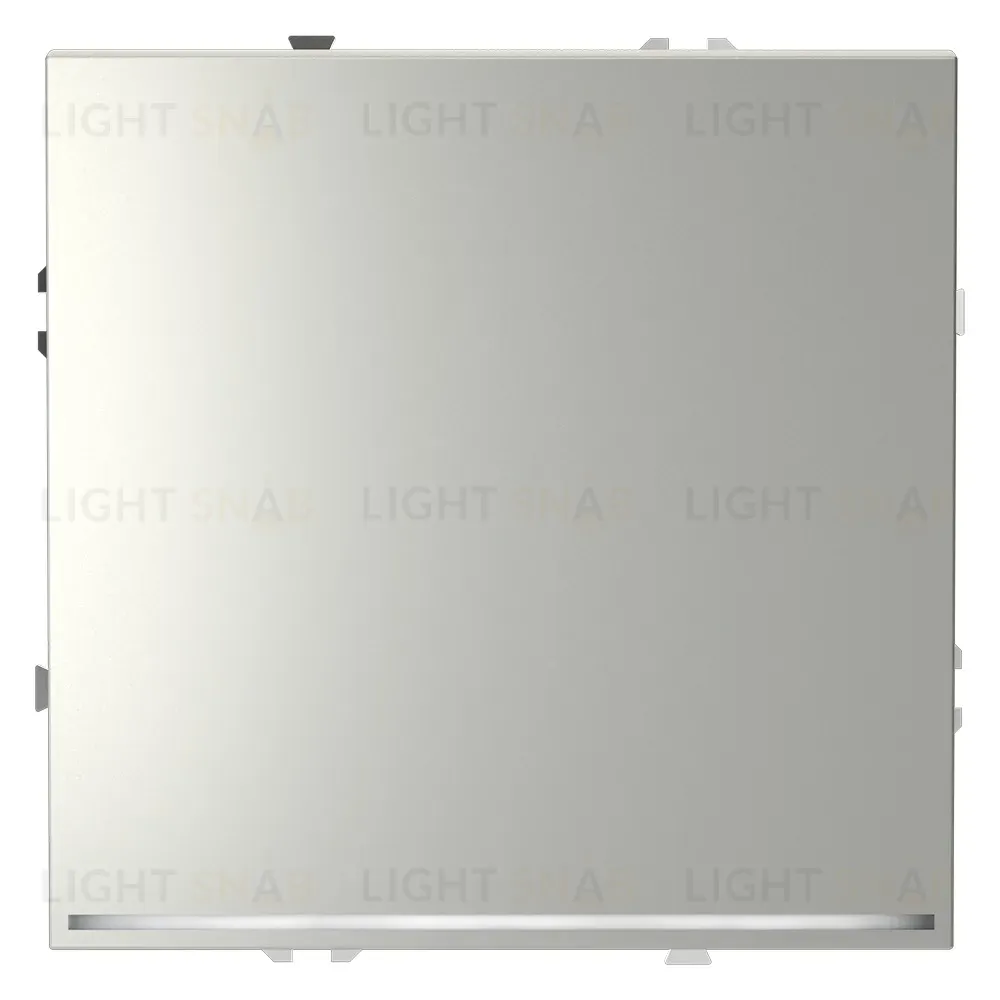 Проходной переключатель одноклавишный с подсветкой Voltum S70 VLS010405 (сталь) VLS010405