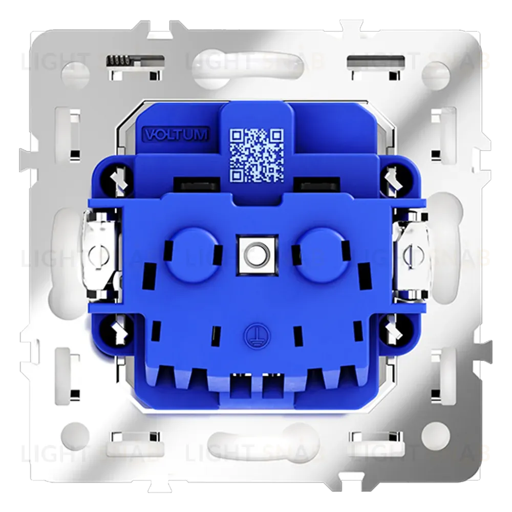 Розетка с защитными шторками и крышкой Voltum S70 VLS040301 (белый глянцевый) VLS040301