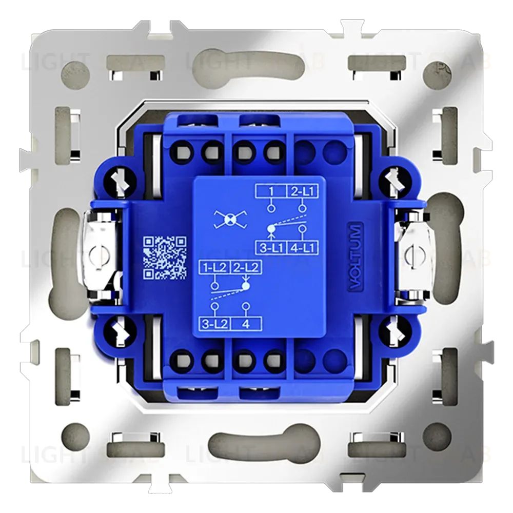 Перекрестный переключатель одноклавишный Voltum S70 VLS010505 (сталь) VLS010505