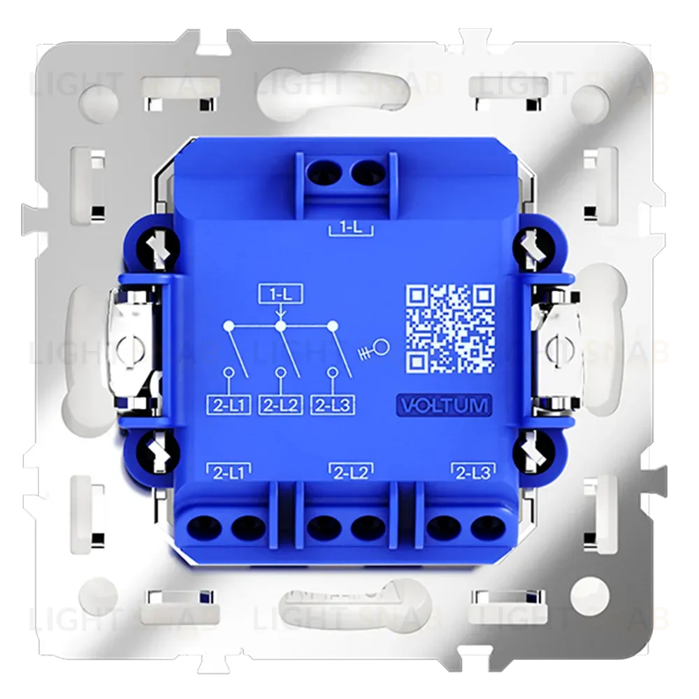 Выключатель трехклавишный Voltum S70 VLS030102 (белый матовый) VLS030102