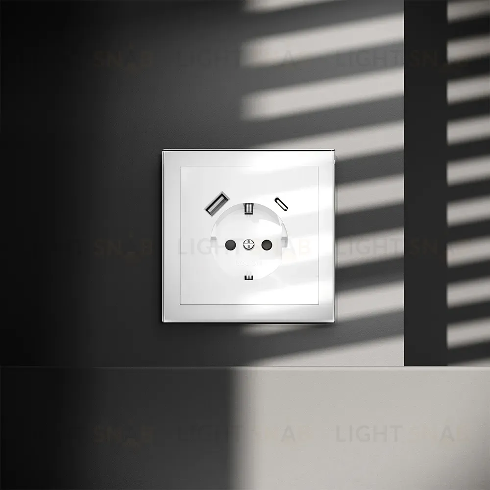 Розетка с USB, A+C Voltum S70 VLS040501 (белый глянцевы VLS040501