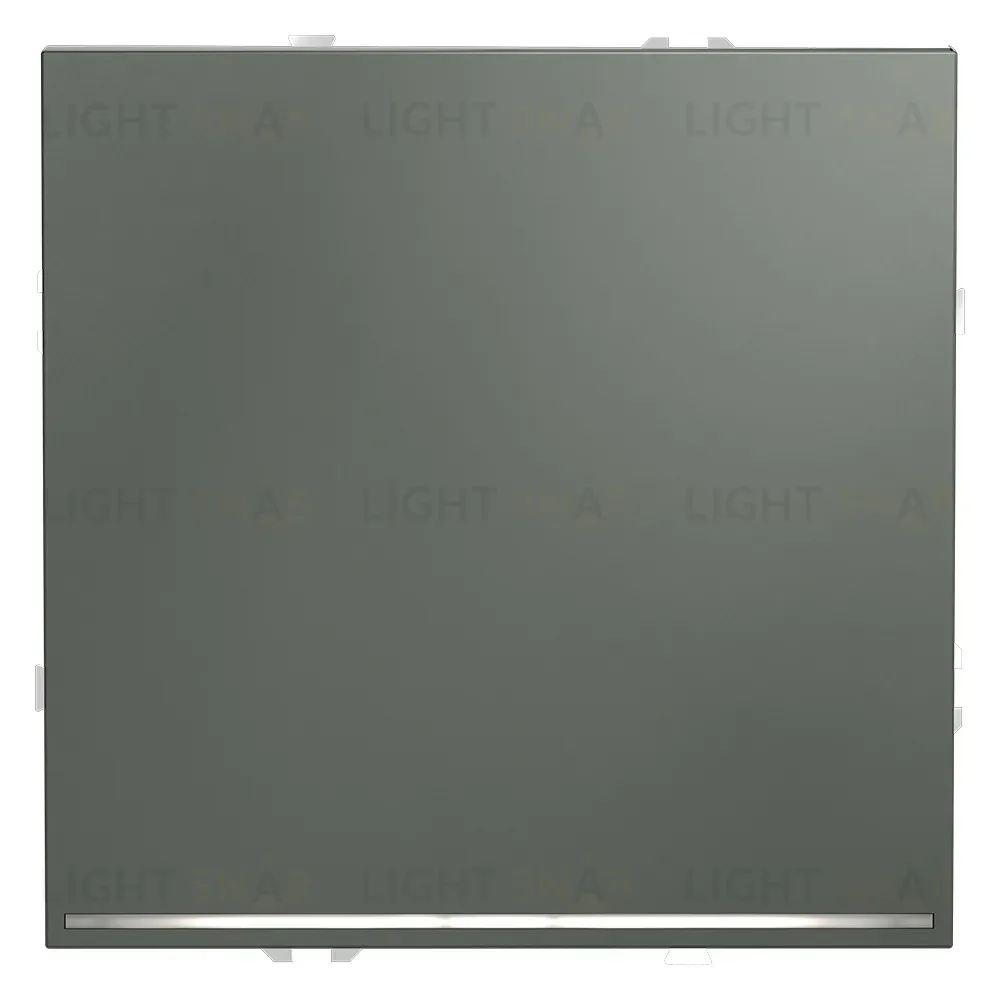 Проходной переключатель одноклавишный с подсветкой Voltum S70 VLS010406 (титан) VLS010406