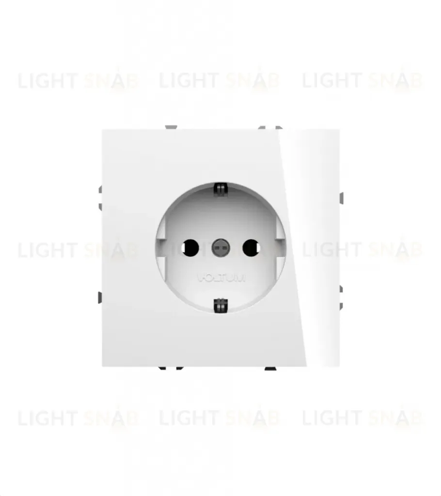 Розетка со шторками Voltum S70 VLS040201 (белый глянцевый) VLS040201