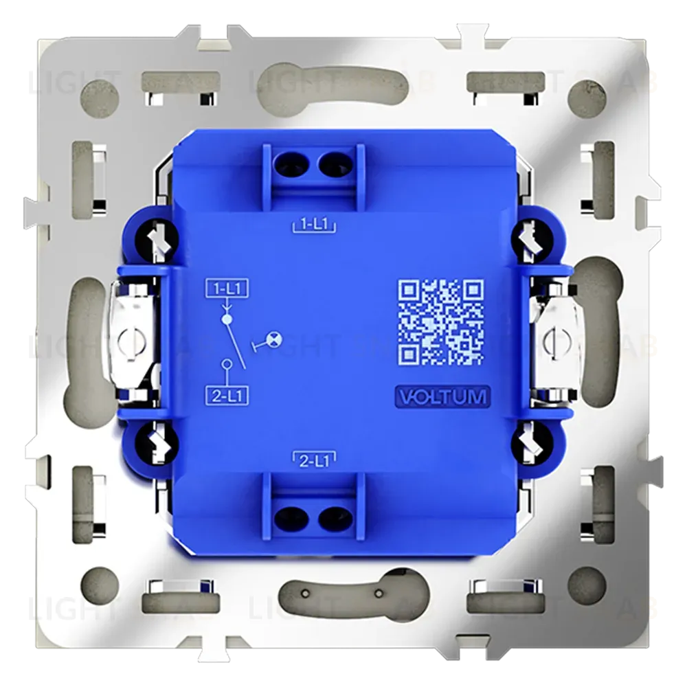 Выключатель одноклавишный с подсветкой Voltum S70 VLS010205 (сталь) VLS010205