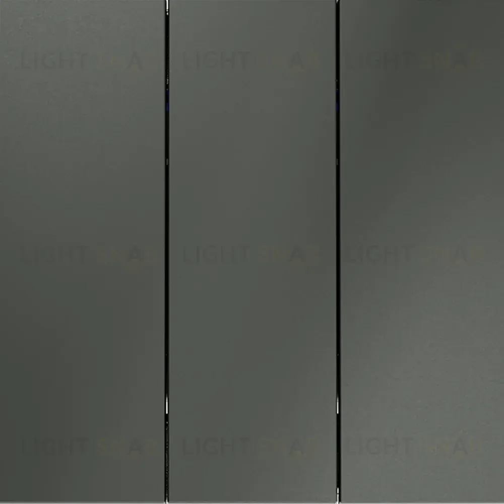 Выключатель трехклавишный Voltum S70 VLS030106 (титан) VLS030106