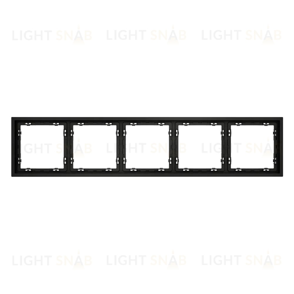 Рамка на 5 постов Voltum S70 VLS100508 (черный матовый) VLS100508