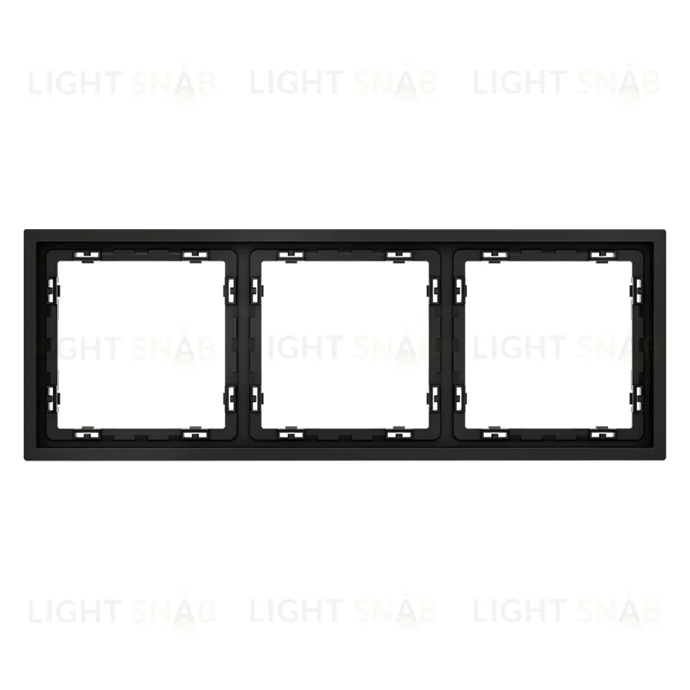 Рамка на 3 поста Voltum S70 VLS100308 (черный матовый) VLS100308