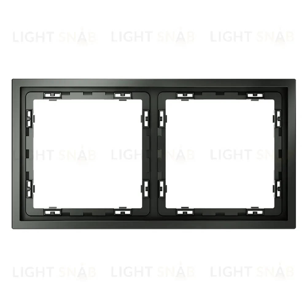 Рамка на 2 поста Voltum S70 VLS100206 (титан) VLS100206