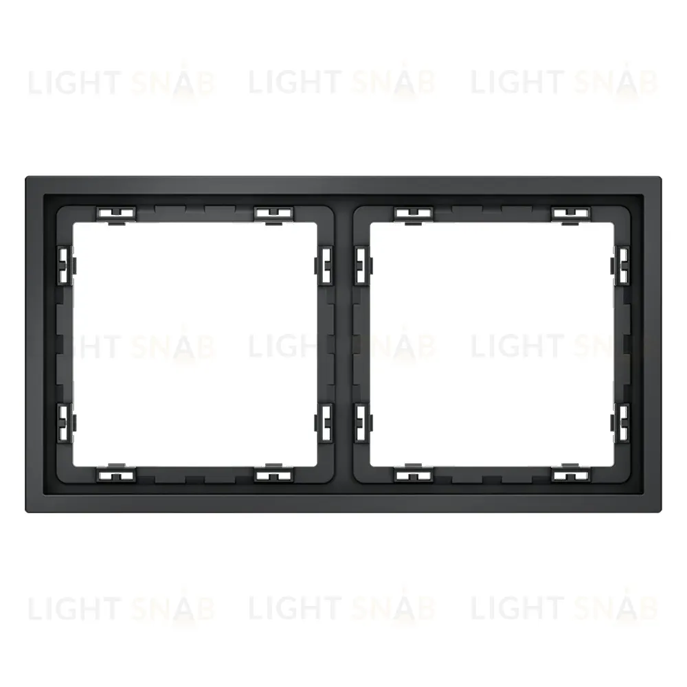 Рамка на 2 поста Voltum S70 VLS100207 (графит) VLS100207