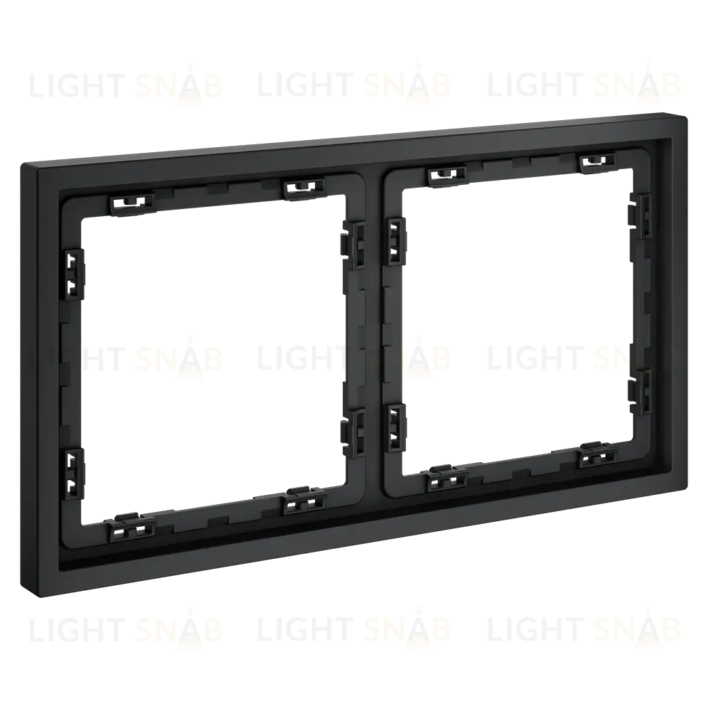 Рамка на 2 поста Voltum S70 VLS100207 (графит) VLS100207