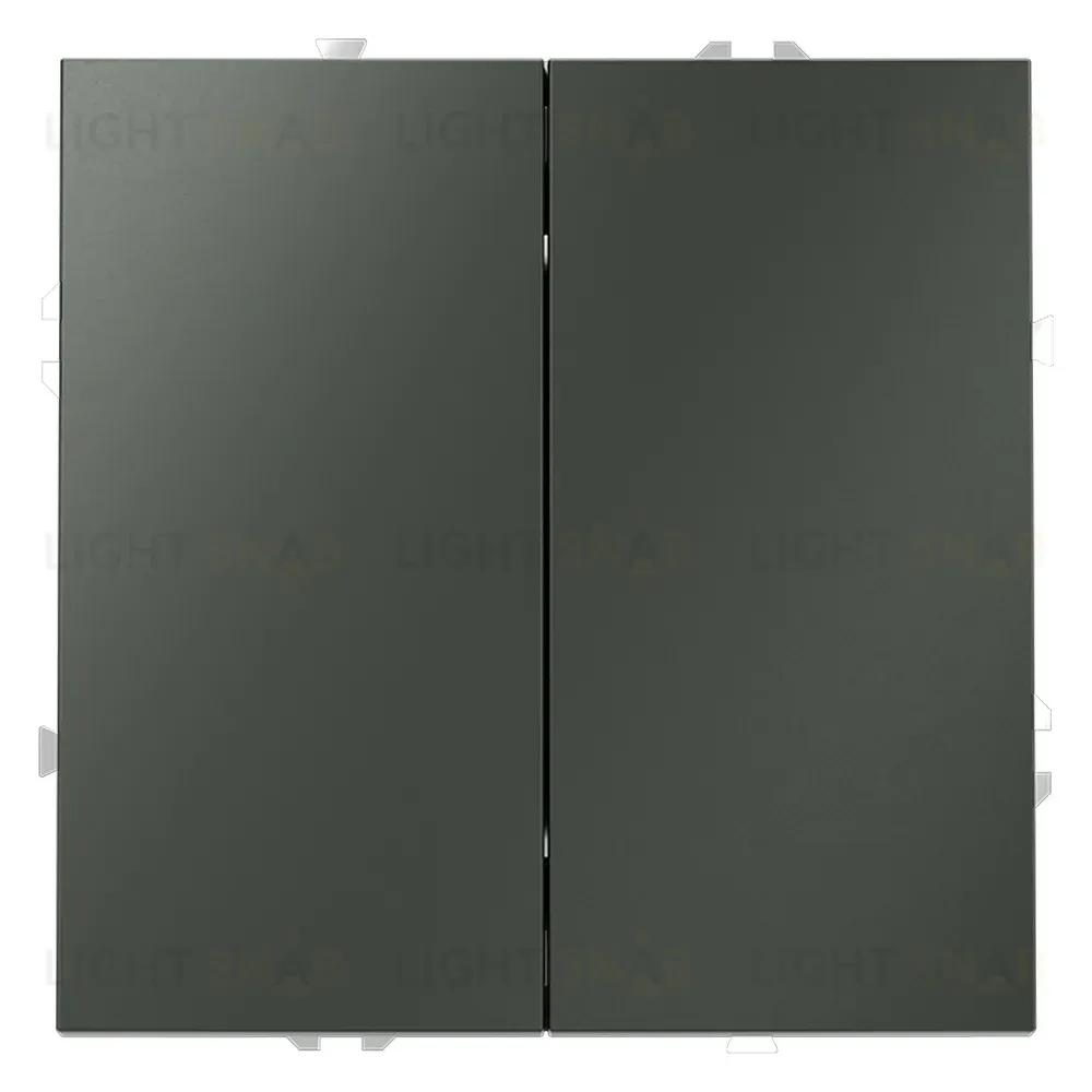 Проходной переключатель двухклавишный Voltum S70 VLS020306 (титан) VLS020306