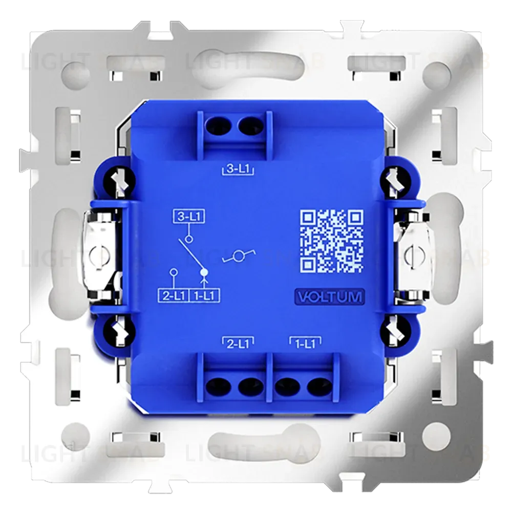 Проходной переключатель одноклавишный Voltum S70 VLS010302 (белый матовый) VLS010302