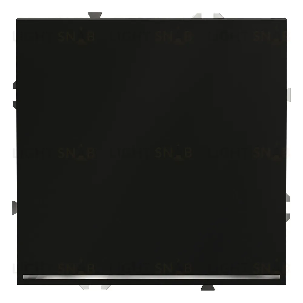 Выключатель одноклавишный с подсветкой Voltum S70 VLS010208 (черный матовый) VLS010208