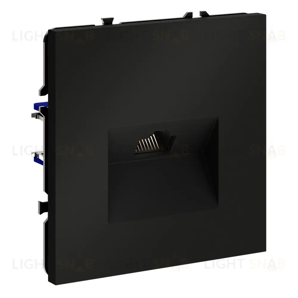 Розетка компьютерная Voltum S70 VLS060108 (черный матовый) VLS060108