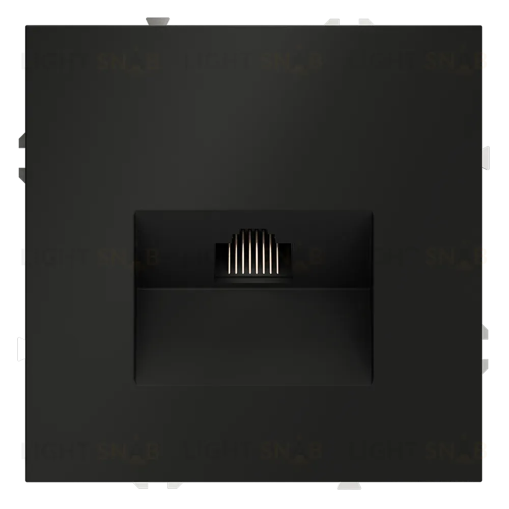 Розетка компьютерная Voltum S70 VLS060108 (черный матовый) VLS060108