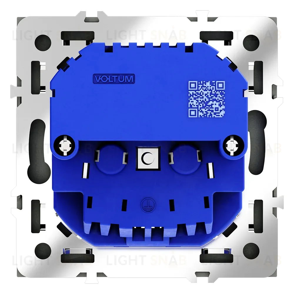 Розетка с USB, A+C Voltum S70 VLS040508 (черный матовый VLS040508