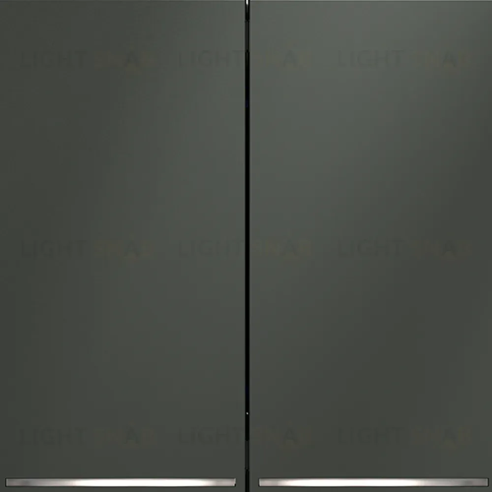 Выключатель двухклавишный с подсветкой Voltum S70 VLS020206 (титан) VLS020206