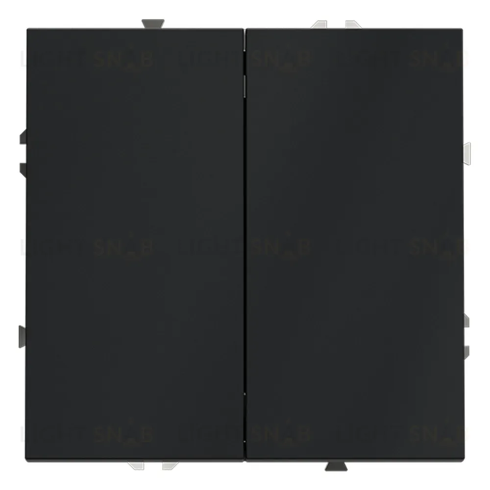 Выключатель с самовозвратом двухклавишный Voltum S70 VLS020607 (графит) VLS020607