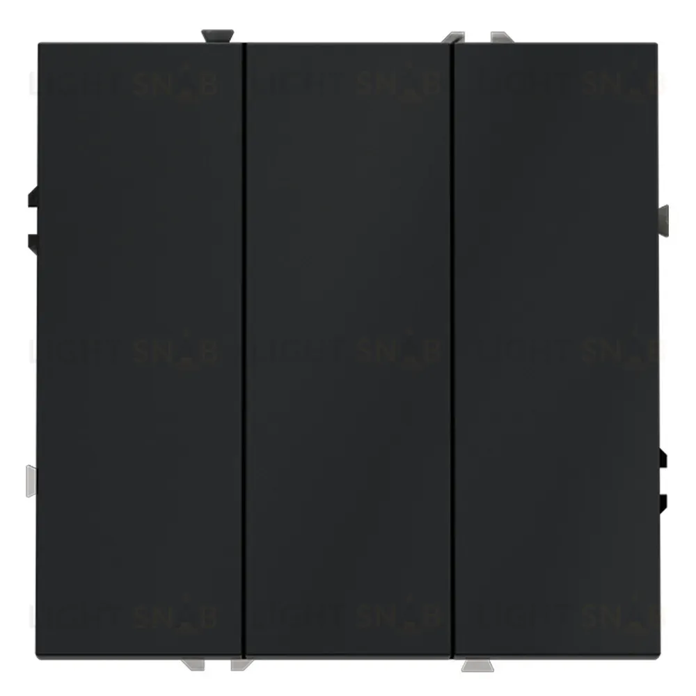 Выключатель трехклавишный Voltum S70 VLS030107 (графит) VLS030107