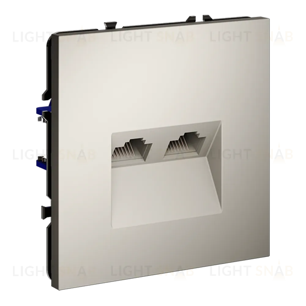 Розетка компьютерная двойная Voltum S70 VLS060203 (кашемир) VLS060203