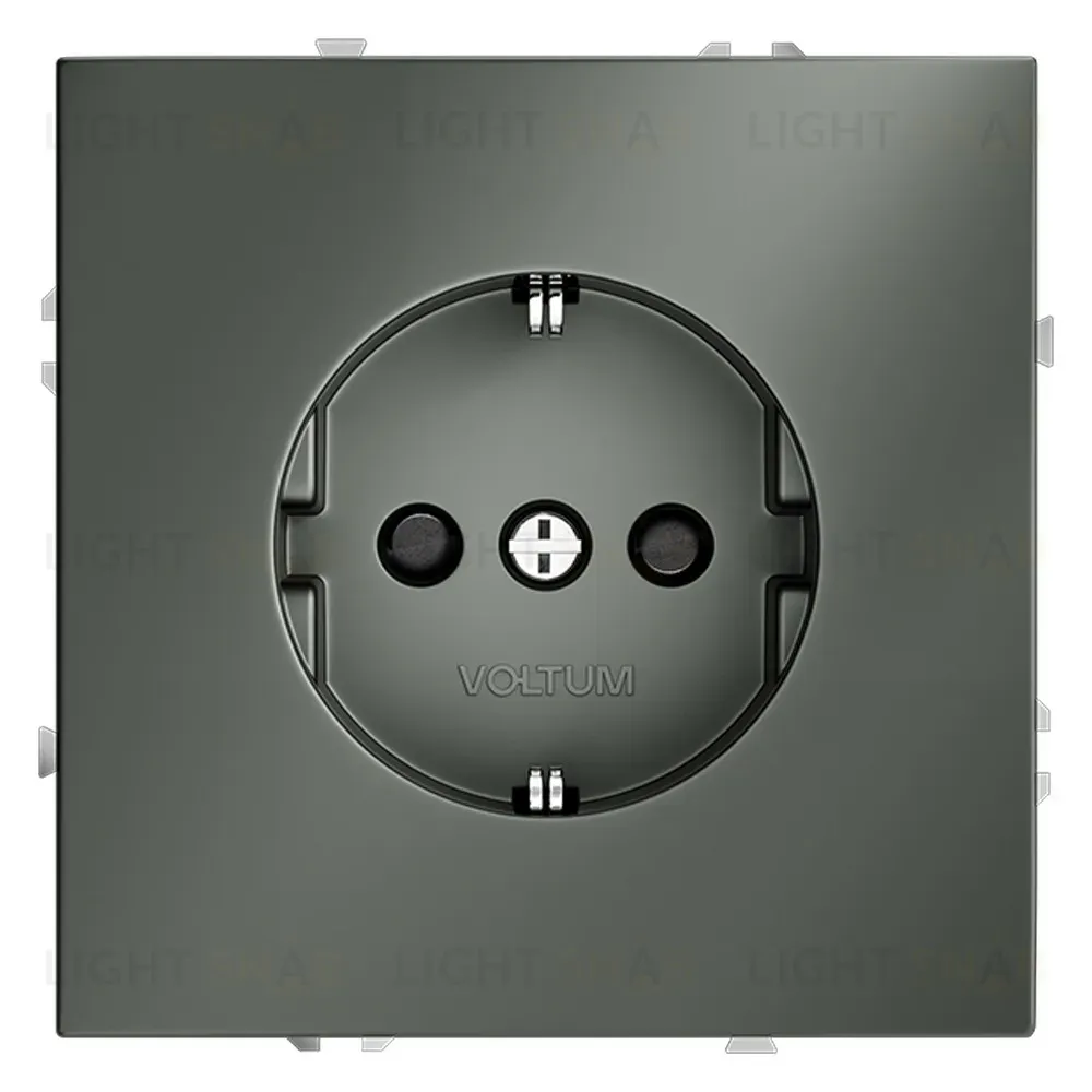 Розетка со шторками Voltum S70 VLS040206 (титан) VLS040206