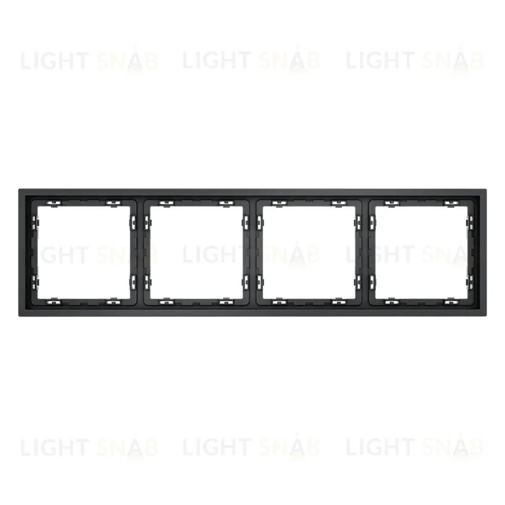 Рамка на 4 поста Voltum S70 VLS100407 (графит) VLS100407
