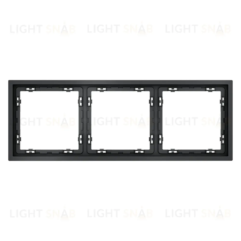 Рамка на 3 поста Voltum S70 VLS100307 (графит) VLS100307