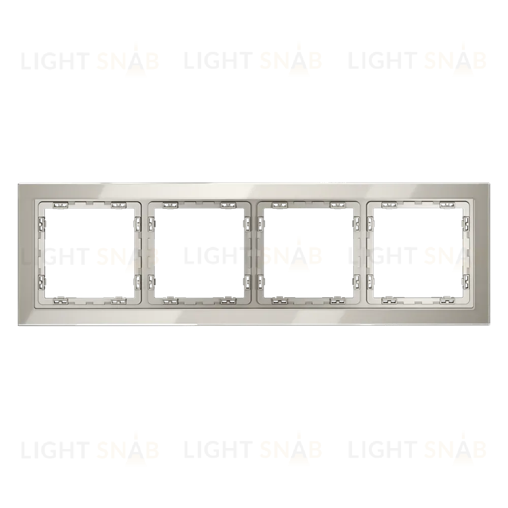 Рамка на 4 поста Voltum S70 VLS110403 (кашемир, стекло) VLS110403