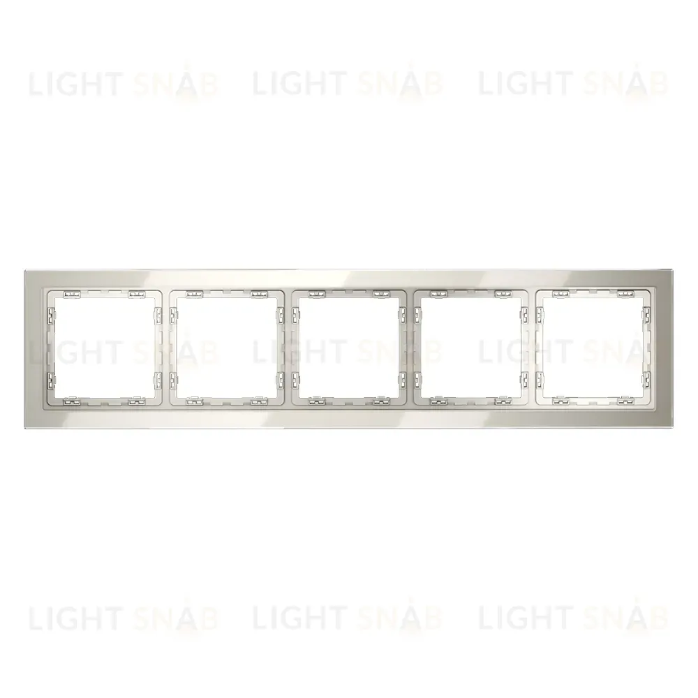 Рамка на 5 постов Voltum S70 VLS110503 (кашемир, стекло) VLS110503
