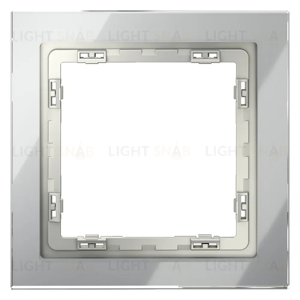 Рамка на 1 пост Voltum S70 VLS110105 (сталь, стекло) VLS110105